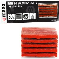 TECPO Reifenreparatur Set, 78-teilig + 100x Reifen Reparaturstopfen