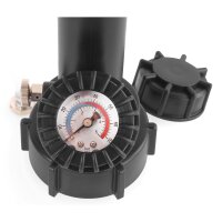 TECPO Bremsenentlüftungsgerät 2 L + Bremsflüssigkeit Dot 4, 1 Liter