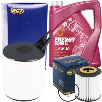 SCT Filterpaket + MANNOL Combi LL 5W-30, 5 Liter