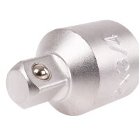 BGS Adapter, matt verchromt, 12,5 (1/2) außen - 20 (3/4) innen