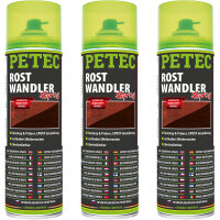 3x PETEC Rostwandler Spray, 500 ml