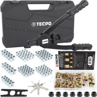 TECPO Nietmutternzangen Satz M3-M12, 300-teilig