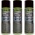 3x PETEC Unterbodenschutz Bitumen Spray schwarz, 500 ml