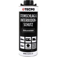 12x TECPO Unterbodenschutz Überlackierbar Schwarz, 1000 ml