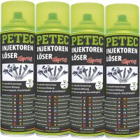 4x PETEC Injektorenlöser Spray, 500 ml
