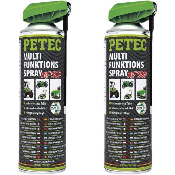 2x PETEC Multifunktionsspray, 500 ml