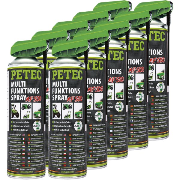 10x PETEC Multifunktionsspray, 500 ml