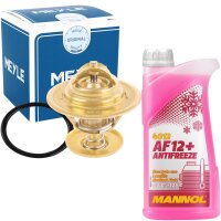 MEYLE Thermostat, Kühlmittel + Mannol Kühlerfrostschutz AF12+, 1 Liter