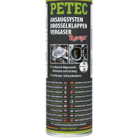 4x PETEC Ansaugsystem-, Drossel- klappen- & Vergaserreiniger, 500 ml