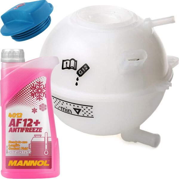 Ausgleichsbehälter, Kühlmittel + MANNOL Kühlerfrostschutz AF12+ 1 Liter