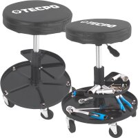 TECPO 2x Werkstatt-Arbeitssitz mit 5 Rollen | Ø...