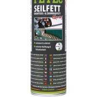 3x PETEC Seilfett, Drahtseil- & Zahnradfett Spray, 500 ml
