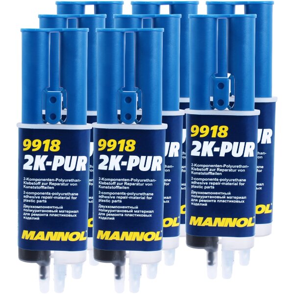 8x MANNOL 2K-PUR, 2-Komponenten-Kleber, 30g