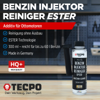 4x TECPO Injektor Reiniger ESTER Benzin...