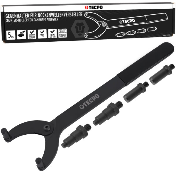 TECPO Gegenhalter Werkzeug für Nockenwellenrad | Ausführung wie OEM VAG 3036 T10172 | Einstell- und Demontagewerkzeug für Audi VW Skoda Seat