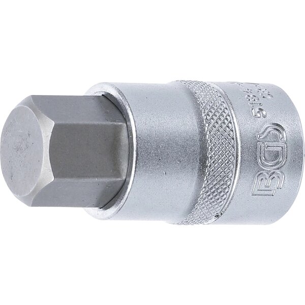 BGS Bit-Einsatz | Antrieb Innenvierkant 12,5 mm (1/2") | Innensechskant 19 mm