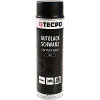 6x 500 ml TECPO Autolack schwarz matt
