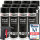 12x TECPO Autolack schwarz matt 500 ml + Pistolengriff