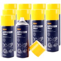 10x MANNOL Lithium Spray, 400 ml