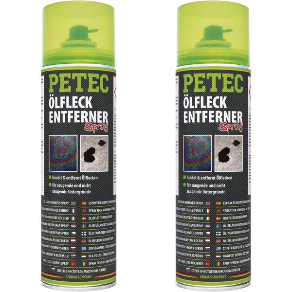 2x PETEC Ölfleckenentferner-Spray, 500 ml