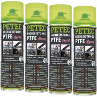 4x PETEC Hochleistungs- PTFE- Spray, 500 ml