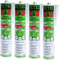 4x PETEC K&D Karosserie Klebe- und Dichtmasse...