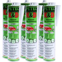 6x PETEC K&D Karosserie Klebe- und Dichtmasse...