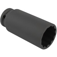 2x TECPO Vielzahn Kraft Steckschlüssel Nuss 1/2...