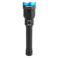 4x TECPO Taschenlampe 8000 Lumen, 6500K, 200m Leuchteweite, Akku Power-Lampe