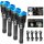 4x TECPO Taschenlampe 8000 Lumen, 6500K, 200m Leuchteweite, Akku Power-Lampe