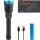 4x TECPO Taschenlampe 8000 Lumen, 6500K, 200m Leuchteweite, Akku Power-Lampe
