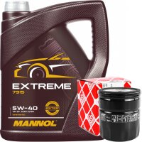 FEBI BILSTEIN Ölfilter + MANNOL Extreme 5W-40, 5 Liter
