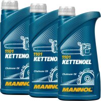 3x MANNOL Kettenöl, 1 Liter