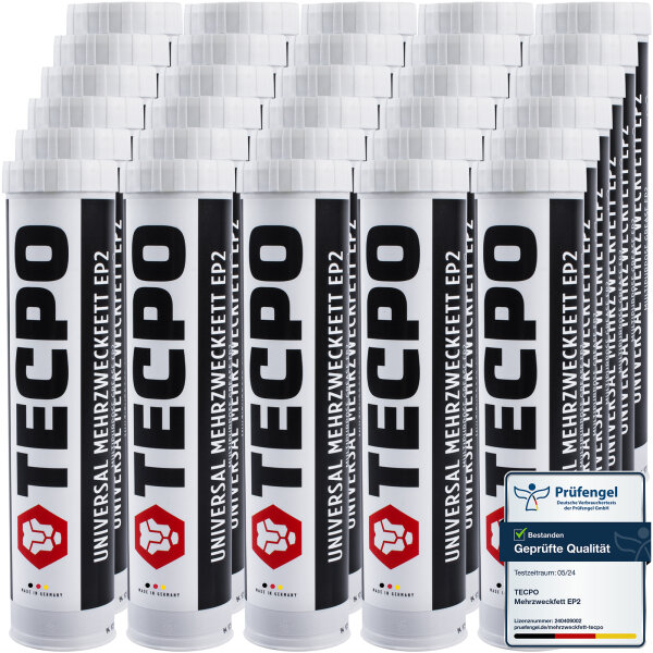 30x TECPO Universal Mehrzweckfett EP2, 400g