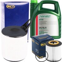 SCT Filterpaket + FANFARO 5W-30 BMW LL-04, 5 Liter