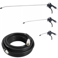 TECPO Druckluftschlauch 10 m + Ausblaspistole