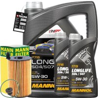 MANN-FILTER Ölfilter + Schraube + MANNOL 504 / 507...