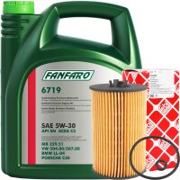 FEBI BILSTEIN Ölfilter + FANFARO 5W-30 VW 504...