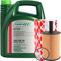 FEBI BILSTEIN Ölfilter + Schraube + FANFARO 6719...