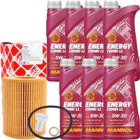 FEBI BILSTEIN Ölfilter + Schraube + MANNOL Combi LL...