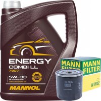 MANN-FILTER W7032 Ölfilter + MANNOL Energy Combi LL...