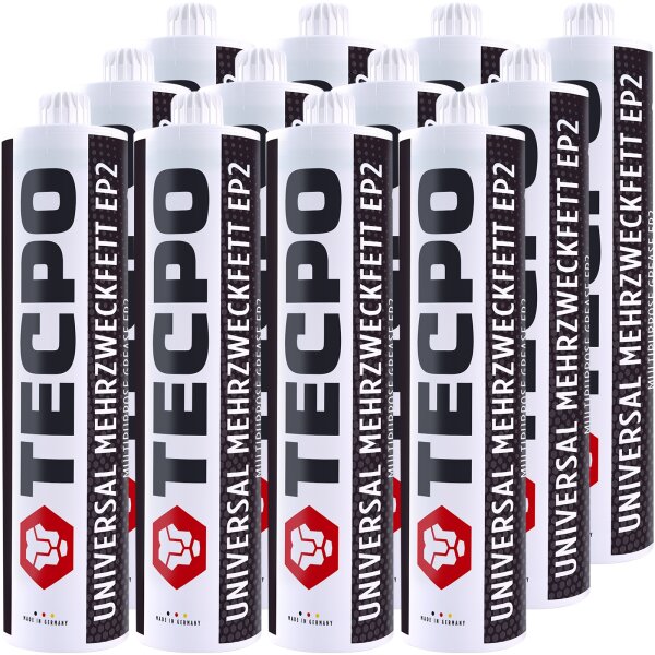 12x TECPO Universal Mehrzweckfett EP2, 500g