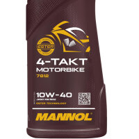 3x MANNOL 10W-40 ESTER Technology 4-Takt Motorbike, 1L