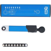 BGS Drehmomentschlüssel | Abtrieb Innensechskant 6,3 mm (1/4") | 2 - 10 Nm | mit Bit-Satz | 9-tlg.