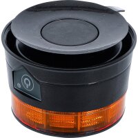 BGS Akku-Rundumkennleuchte | gelb | mit Magnet | 12 V /...