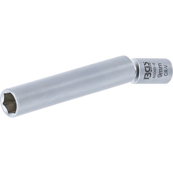 BGS Glüh- und Zündkerzen-Gelenk-Einsatz | Antrieb Innenvierkant 6,3 mm (1/4") | SW 9 mm