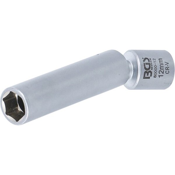 BGS Glüh- und Zündkerzen-Gelenk-Einsatz | Antrieb Innenvierkant 10 mm (3/8") | SW 12 mm