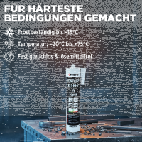 TECPO Universal Montagekleber Ultra FIX Power Baukleber 480g Weiß