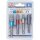 BGS Do it yourself Adapter-Satz für Bohrmaschinen | farbig | Antrieb Außensechskant 6,3 mm (1/4") | Abtrieb Außenvierkant 6,3 mm (1/4"), 10 mm (3/8"), 12,5 mm (1/2"), Innensechskant 6,3 mm (1/4") | 4-tlg.