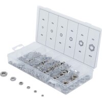 BGS Sechskant-Muttern-Sortiment | Edelstahl | 300-tlg.